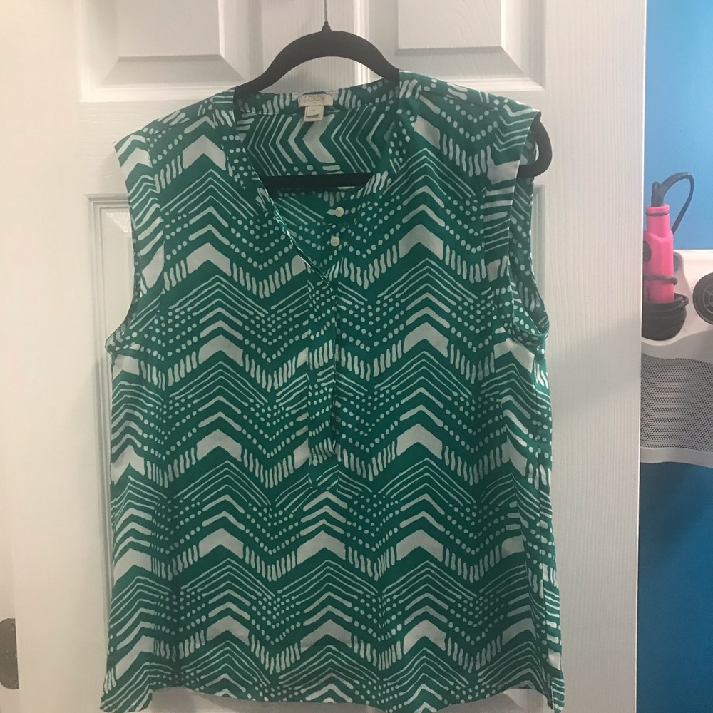 J crew chevron popover